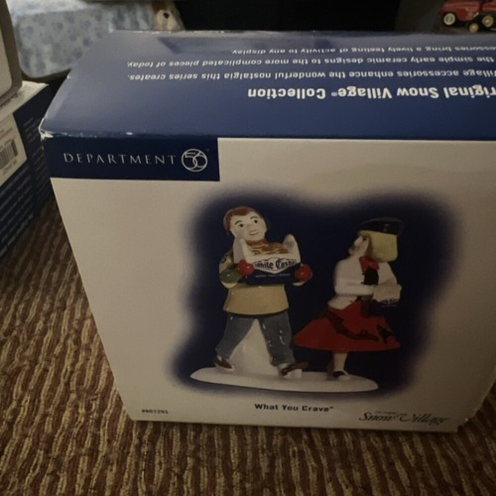 What You Crave - Department 56 - Snow Village Retired White Castle Accessory
